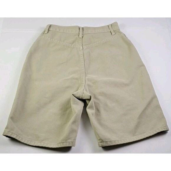 Styles To Go Womens Size 7/8 24" Khaki Tan Bermuda Shorts High Waist Vintage 90s - Picture 6 of 6